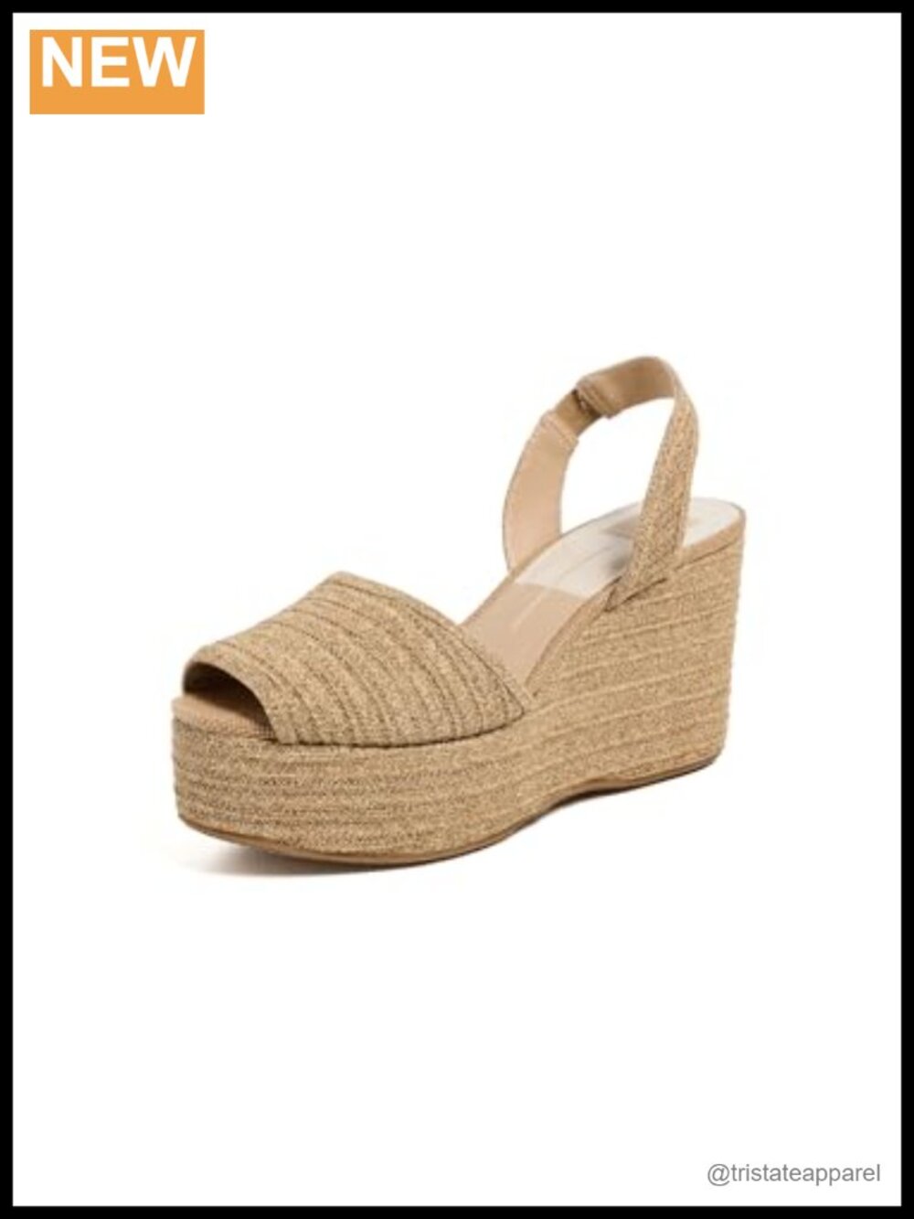 Wedge Espadrilles Slingback Raffia Platform Sandals